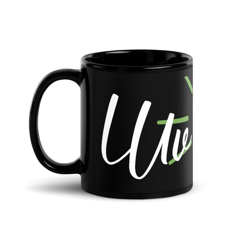 Luv Black Glossy Mug